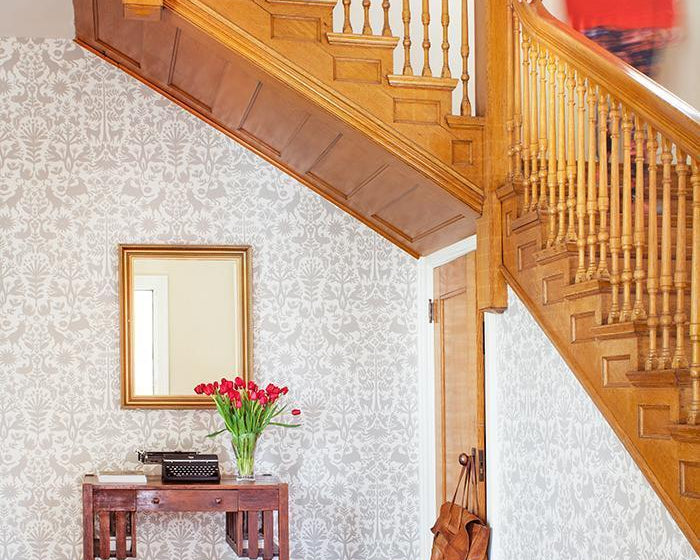 A Denver Square Home Adds Folk Art Charm to Their Entry