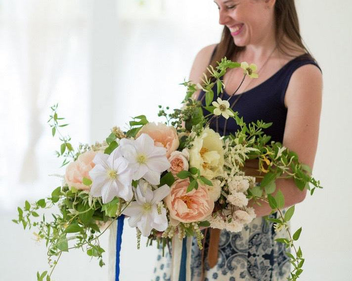 Pattern Players: Jill Rizzo of Studio Choo Designs Floral Arrangements Inspired by H&W Wallpapers
