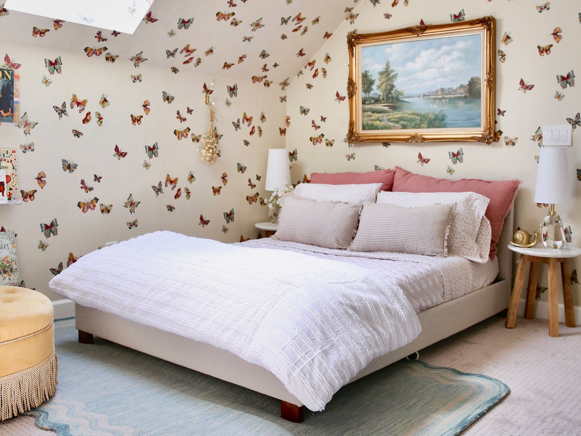 A Room to Grow Up In: Why Butterflies Wallpaper Was the Perfect Choice for This Little Girl's Room