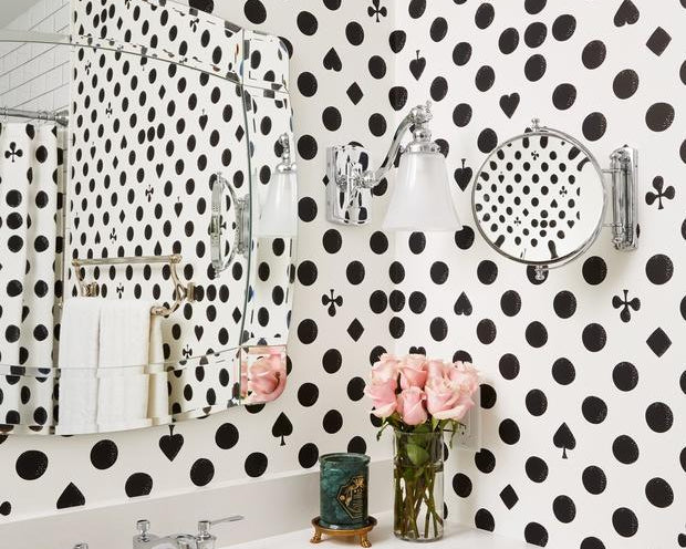 Resolve to Redecorate: Aimee's Home Remodel | Part 3: Guest Suite | Cards Black wallpaper | Charlotte Janvier | Hygge & West