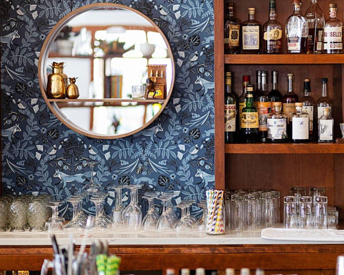 Pattern Players: Jeremiah Dittman | The Bungalow Club | Piedmont Indigo wallpaper | Helmsie | Hygge & West
