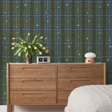 Sweet Pea Plaid Wallpaper