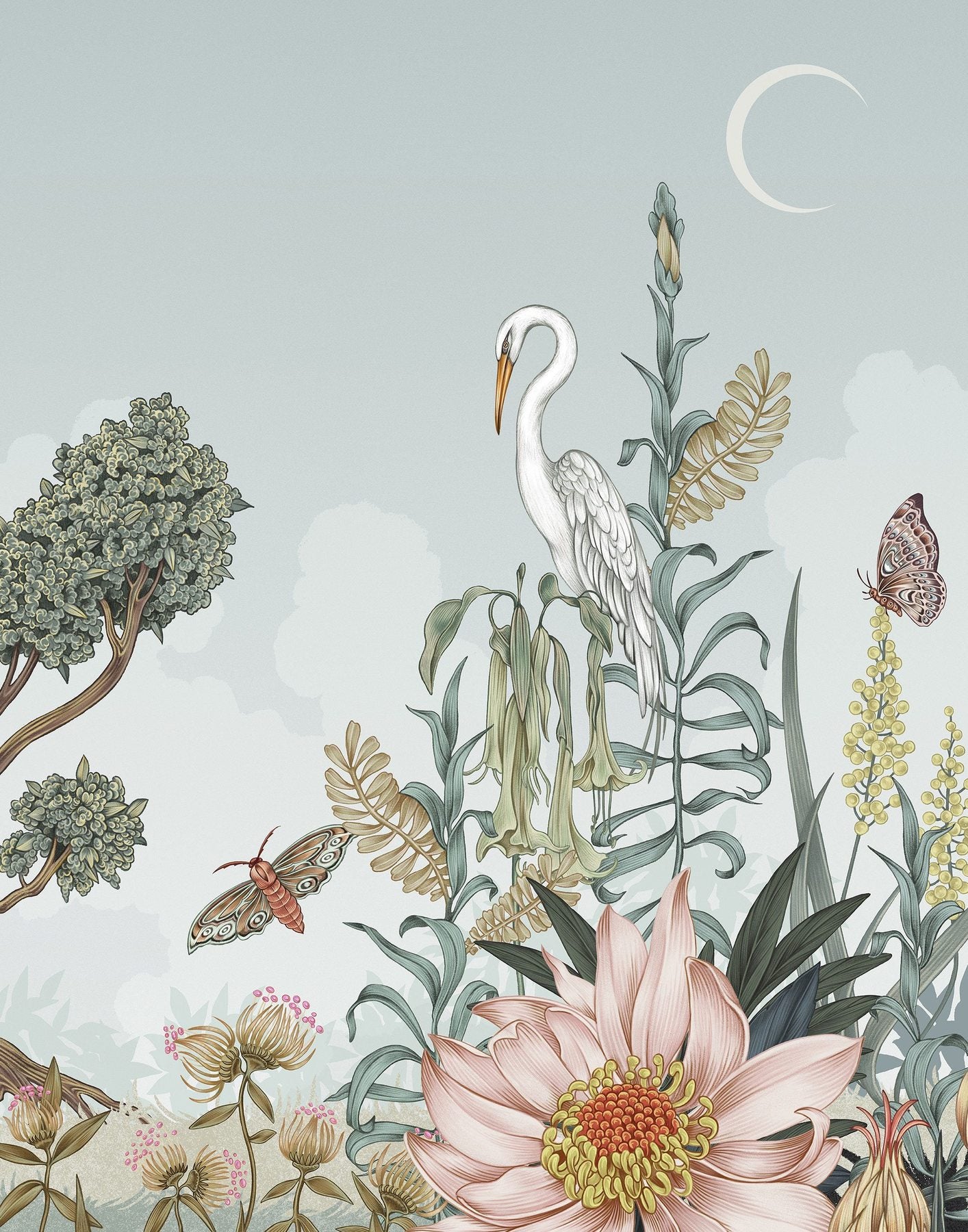Night Heron (Sage) Mural