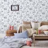 Hill Valley Toile Wallpaper
