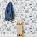 Hill Valley Toile Wallpaper