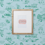 Hill Valley Toile Wallpaper