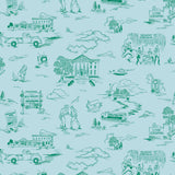 Hill Valley Toile Wallpaper