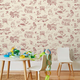 Hill Valley Toile Wallpaper