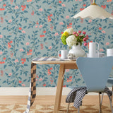 Our Heirloom wallpaper celebrates the annual arrival of tomato season. Highly durable, fade resistant, and made in the USA. Before and after.