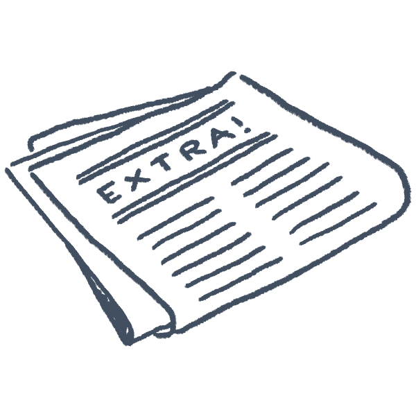 Light Newspaper Illustration