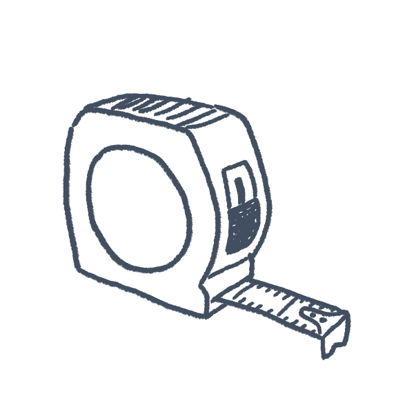 Light Tape Measure Illustration