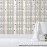 Sweet Pea Plaid Wallpaper