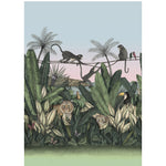 Bengal Sunrise wallpaper mural with Tigers and Monkeys inspired by The Jungle Book