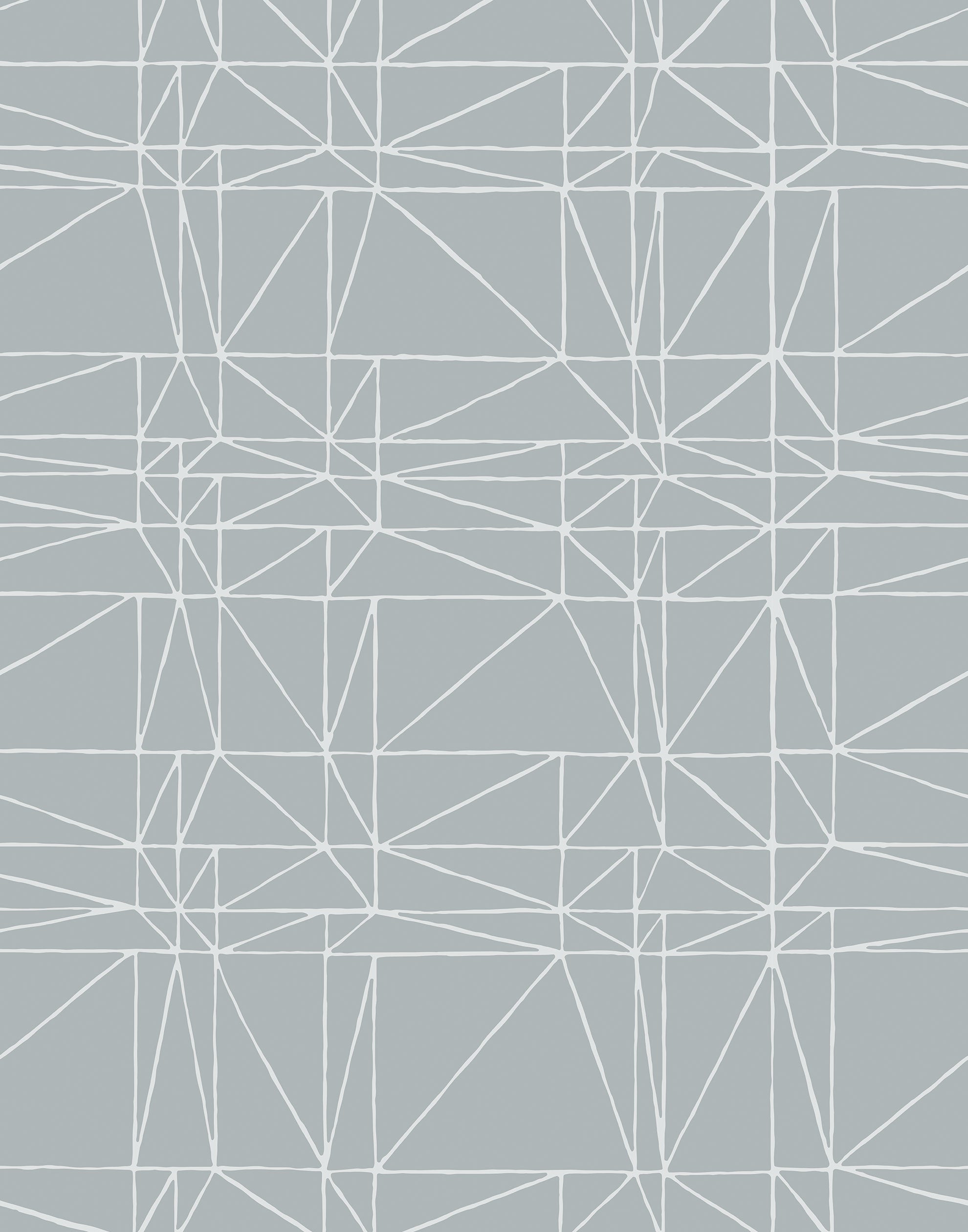 Strike (Mist) features modern, geometric white lines on dusty blue